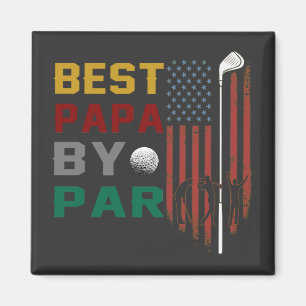 beste Papa nach Par Golf T - Shirt Magnet