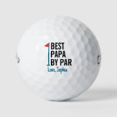 Beste Papa nach Par Personalisiert Golfball (Vorderseite)