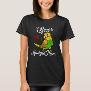 Beste Papagei-Mama I Yellow Budgie Budgerigar T-Shirt