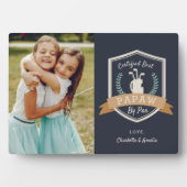 Beste Papaw-Par | Golf Opa Foto Fotoplatte (Vorderseite)