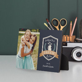 Beste Papaw-Par | Golf Opa Foto Fotoplatte