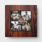 Beste Papejemals-Fotovorlage aus dunklem Holz Fotoplatte (Vorderseite)