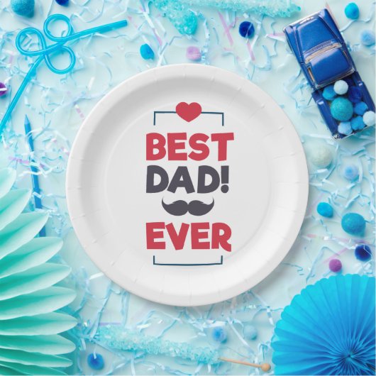 Beste Papierplatte Vater-überhaupt glückliche des Pappteller (Party)