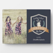 Beste Papos nach Par | Golf Opa Foto Fotoplatte (Vorderseite)