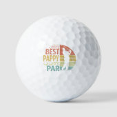 Beste PAPPY Par Golf Golfer Golfball (Vorderseite)