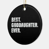 Beste Patenttochter je Keramik Ornament (Links)