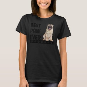 Beste Paw je Mops Vater Väter Tag Hund Eltern T-Shirt