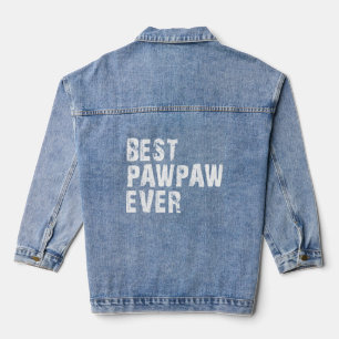 Beste PawPaw je Vatertag Vintage Retro-Paw-Pa Jeansjacke