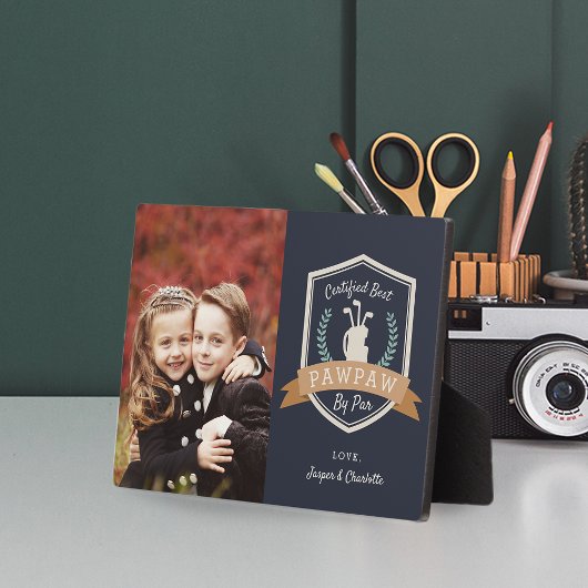 Beste Pawpaw nach Par | Golf Opa Foto Fotoplatte