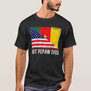 Beste Pepaw-Fahne je amerikanischer Kamerunaflagge T-Shirt