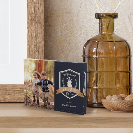 Beste Pepe nach Par | Golf Opa Fotoblock