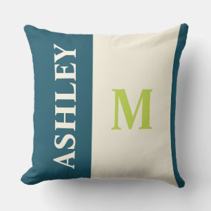 Beste Personalisierte Monogramm-Außensitzkissen Kissen