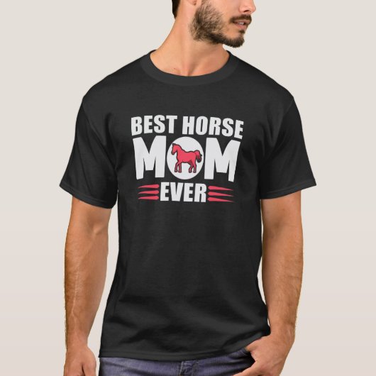 Beste Pferdemutter Aller Pferd Reiter Muttertag T-Shirt (Vorderseite)