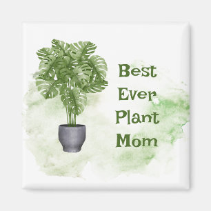 Beste Pflanze Mama Zitat Haushaltspflanze Monstera Magnet