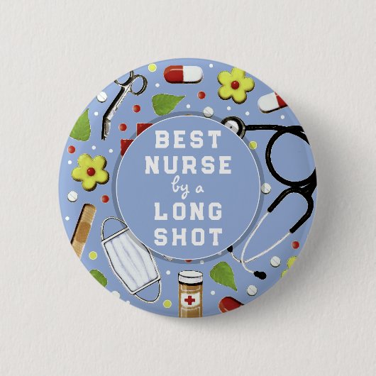 Beste Pflegekraft Dankeschön Button (Vorderseite)
