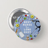 Beste Pflegekraft Dankeschön Button (Vorne & Hinten)