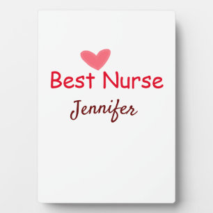 Beste Pflegekraft ever Name Text Krankenhaus mediz Fotoplatte