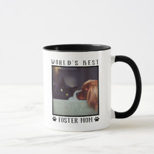 Beste Pflegemutter der Welt Pfotenabdrücke Pet Fot Tasse