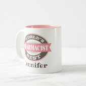 Beste Pharma-Welten Zweifarbige Tasse (Vorderseite Links)