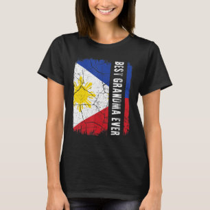 Beste philippinische Oma je Philippinen Flaggenmut T-Shirt