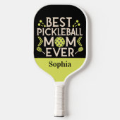 Beste Pickleball-Mama je Personalisierter Name Pickleball Schläger (Rückseite)