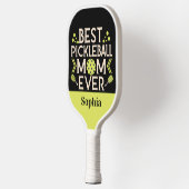 Beste Pickleball-Mama je Personalisierter Name Pickleball Schläger (Links)
