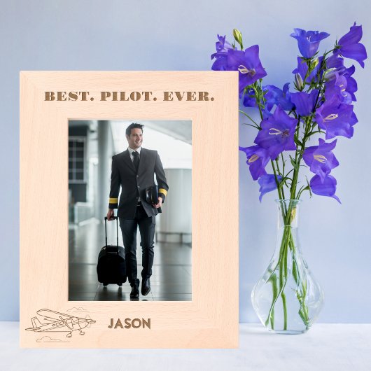 Beste Pilot-Ever- und Flugzeugwolken, kundenspezif Geätzte Rahmen