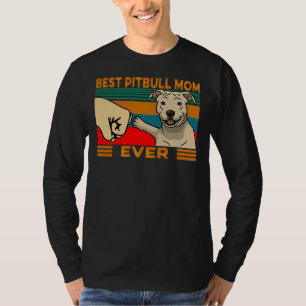 Beste Pitbull-Mama je am besten für Hundeliebhaber T-Shirt