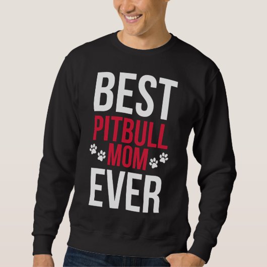 Beste Pitbull-Mama je Pitbull Mama Sweatshirt (Vorderseite)
