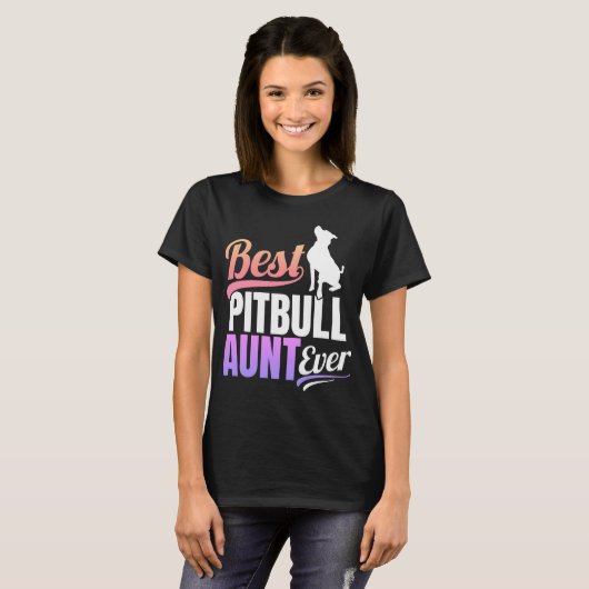 Beste Pitbull Tante Ever T-Shirt (Vorne ganz)