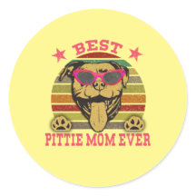 Beste Pittie-Mama je Pitbulle Liebhaber Sticker