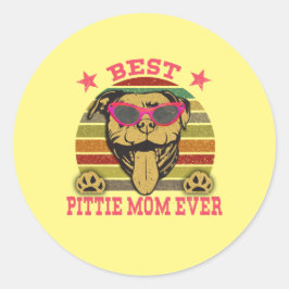 Beste Pittie-Mama je Pitbulle Liebhaber Sticker