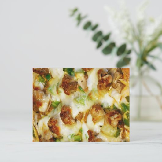 Beste Pizza je Postkarte (Stehend Vorderseite)