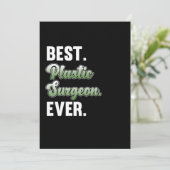 Beste plastische Chirurgin-Operation Medical Docto Dankeskarte (Stehend Vorderseite)