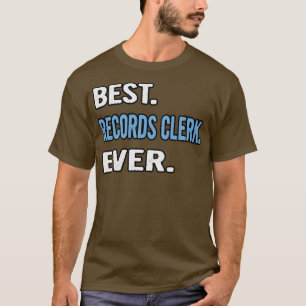 Beste Platten Clerk je Geburtstagsgeschenk Idee T-Shirt