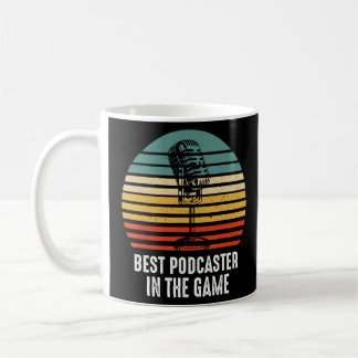 Beste Podcaster-Interview-Radioinhalte Kaffeetasse