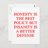 beste Politik Postkarte (Vorne/Hinten)