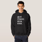 Beste Pomsky Mama je Funny Spitz Husky Dog Hoodie (Vorne ganz)