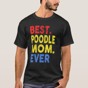Beste Poodle-Mama je Vintag T-Shirt