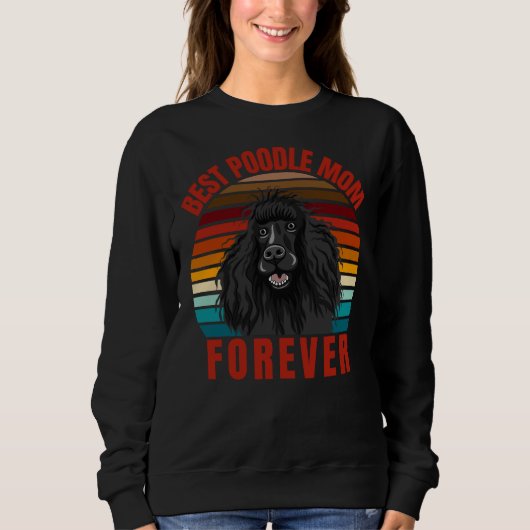 Beste Poodle-Mama Sweatshirt (Vorderseite)
