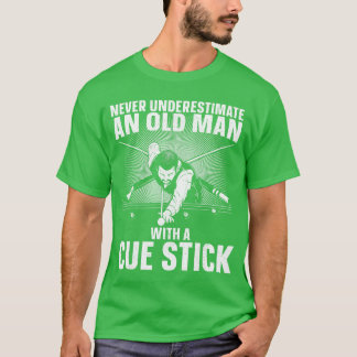 Beste Pool-Kunst für Männer Großvater Billardspiel T-Shirt