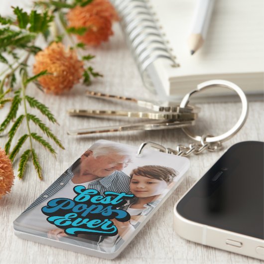 Beste Pop je | Opa-Foto Schlüsselanhänger (Vorderseite rechts)