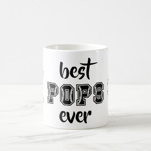 Beste Pop je Personalisiertes Baseball-Thema Kaffeetasse (Mittel)