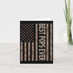 Beste Pop je US-amerikanische Flagge Funny Opa Fat Karte