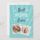 Beste Pop je | Vatertag Foto Karte (Vorderseite)