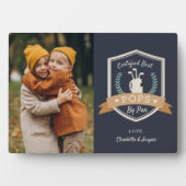 Beste Pop nach Par | Golf Opa Foto Fotoplatte (Vorderseite)