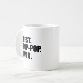 Beste Pop-Pop überhaupt großväterliche Tasse (Vorderseite Links)