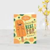 Beste Pop Puns Vatertagskarte Karte (Gelbe Blume)