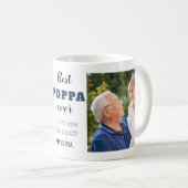 Beste Poppa je Liebe Sie das meiste 2 Foto Kaffeetasse (VorderseiteRechts)