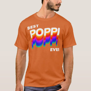Beste Poppi je Vater Großvater Väter Tag T-Shirt